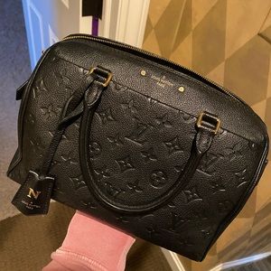 Speedy Bandouliere 25 Monogram Empreinte Noir